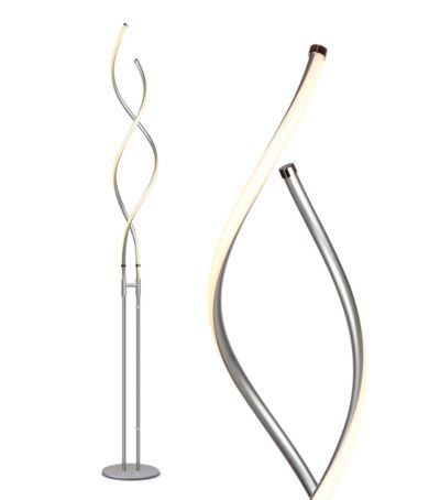 Embrace 60" LED Industrial Spiral 2-in-1 Floor to Table Lamp