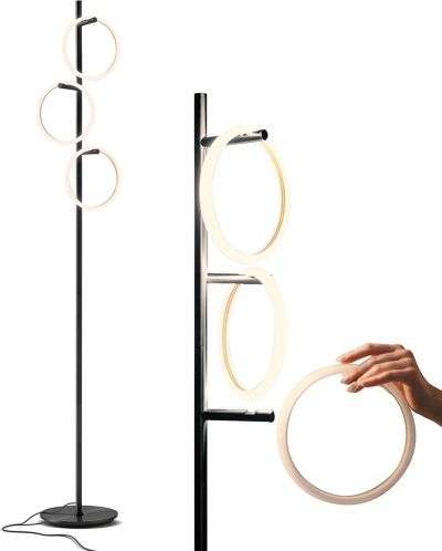Saturn 66" LED Tree Floor Lamp with 3 Removable Light Rings