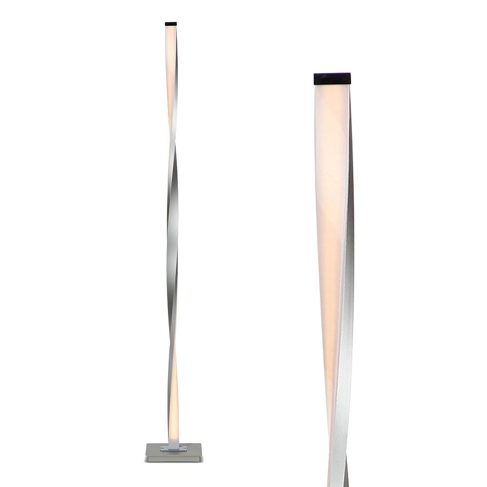 Helix 48" 3-Way Dimmable LED Column Twist Floor Lamp