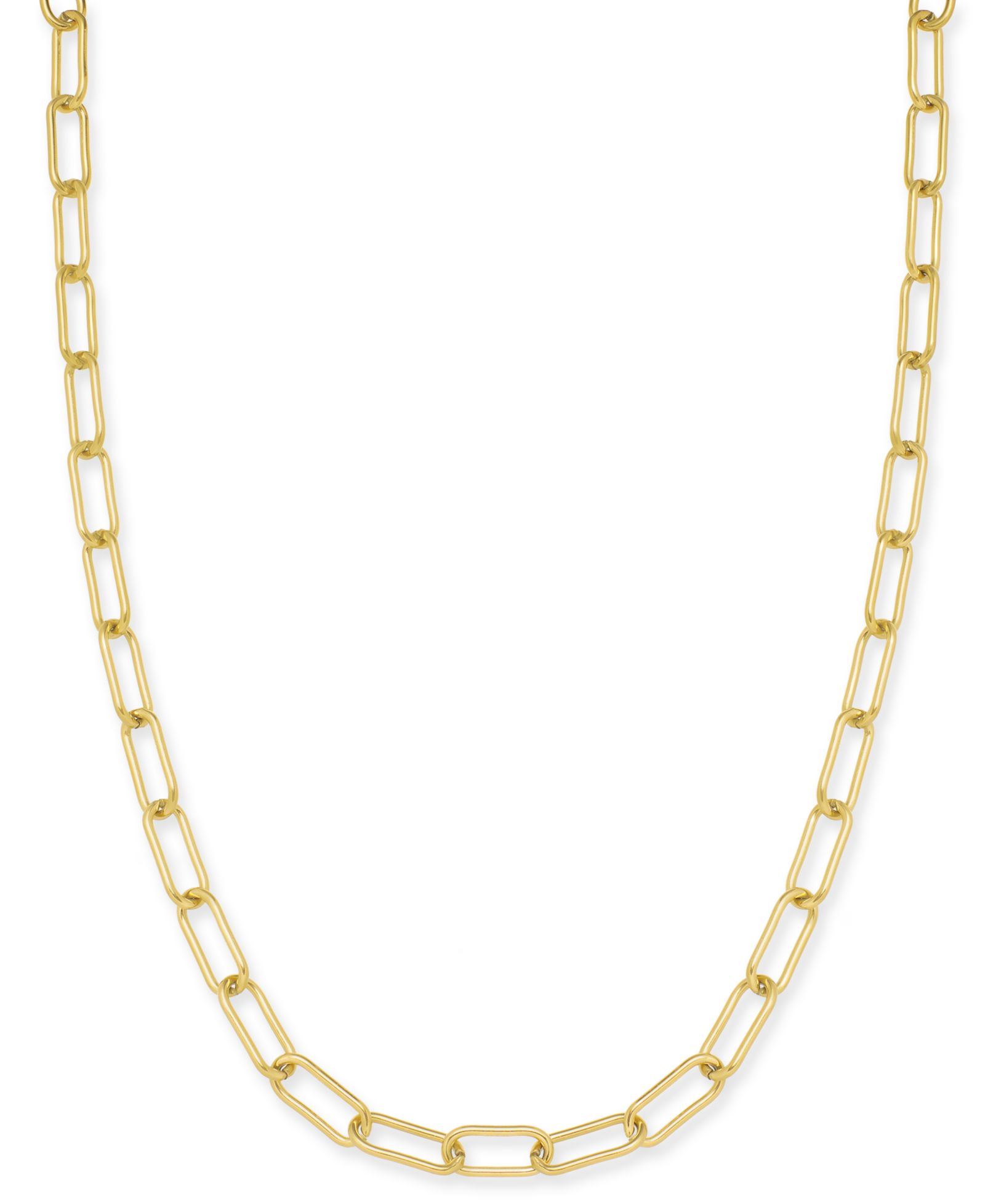 Ожерелье-чокер Lola Ade 18k Gold-Plated Stainless Steel Paperclip Chain 18"