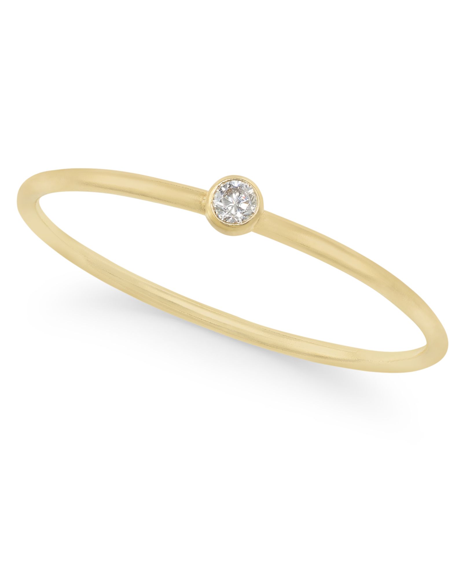Минималистичное кольцо Lola Ade 14k Gold-Plated Cubic Zirconia