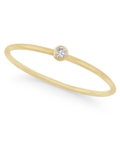 Минималистичное кольцо Lola Ade 14k Gold-Plated Cubic Zirconia