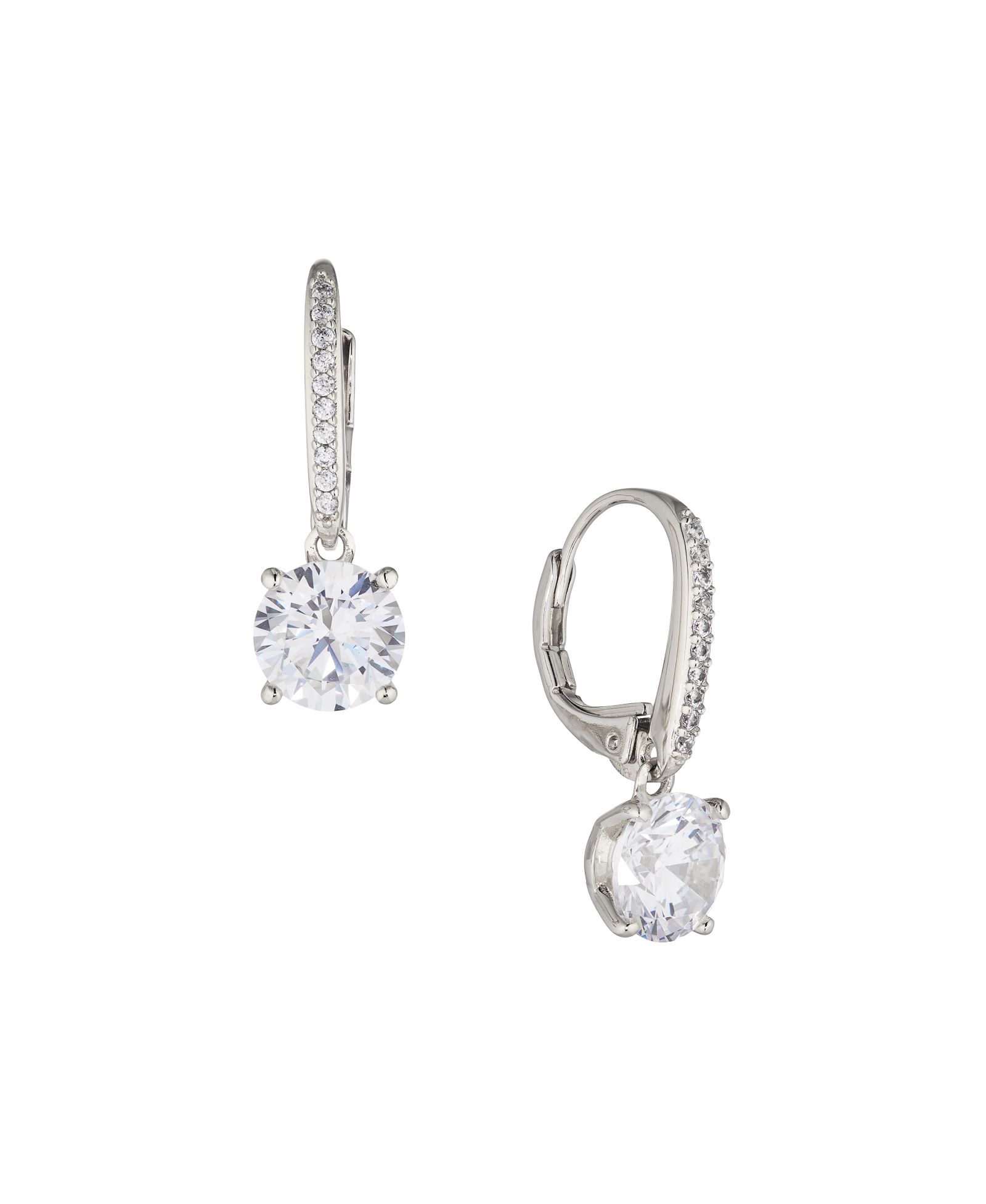 Серьги Eliot Danori Rhodium Plated Leverback