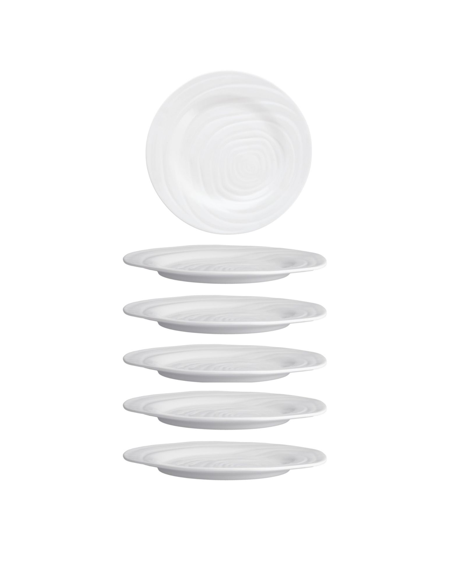 Fortessa Melamine Playa Blanca Plates, Set of 6