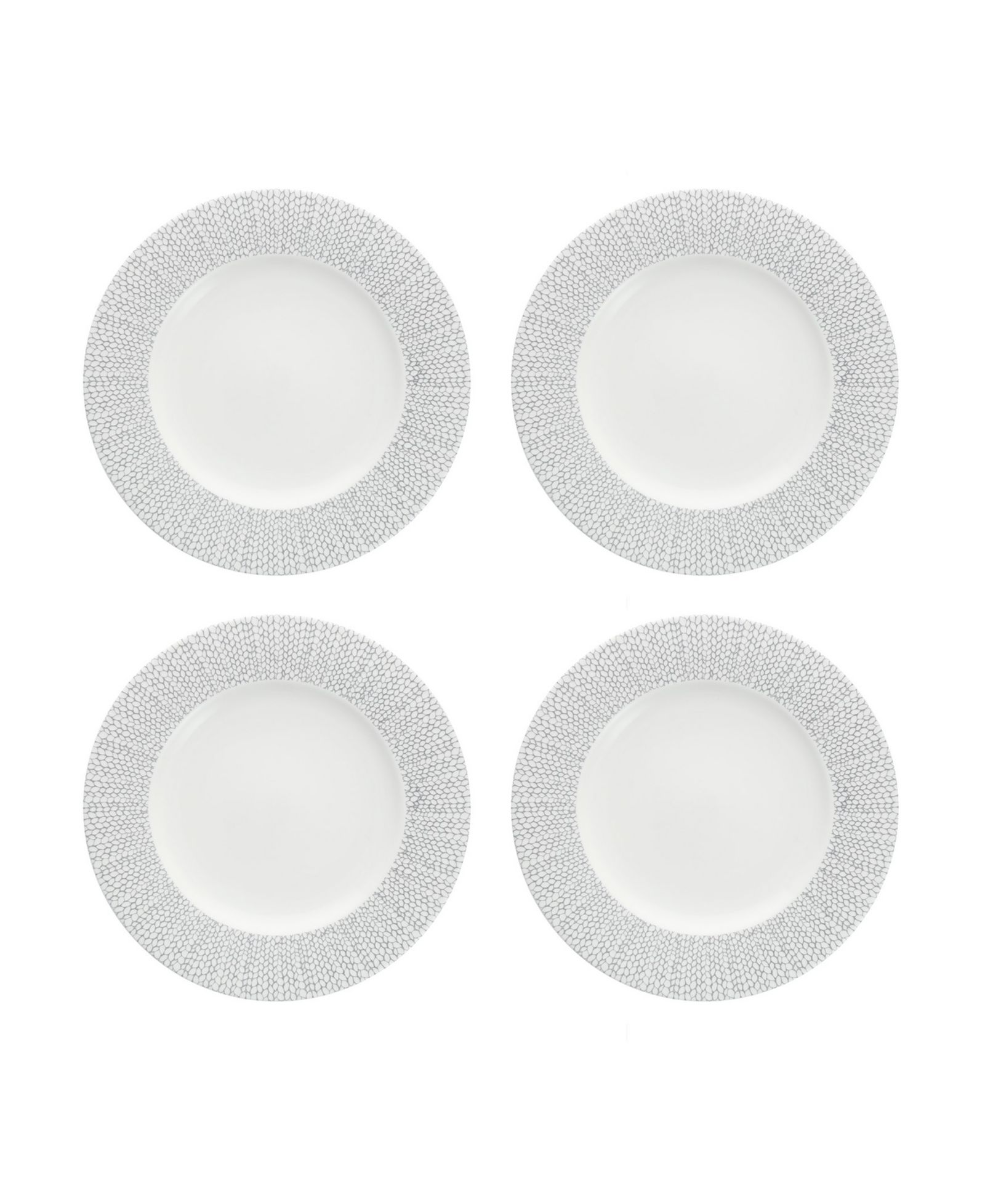 Fortessa Amanda Embossed Salad Plates, Set of 4