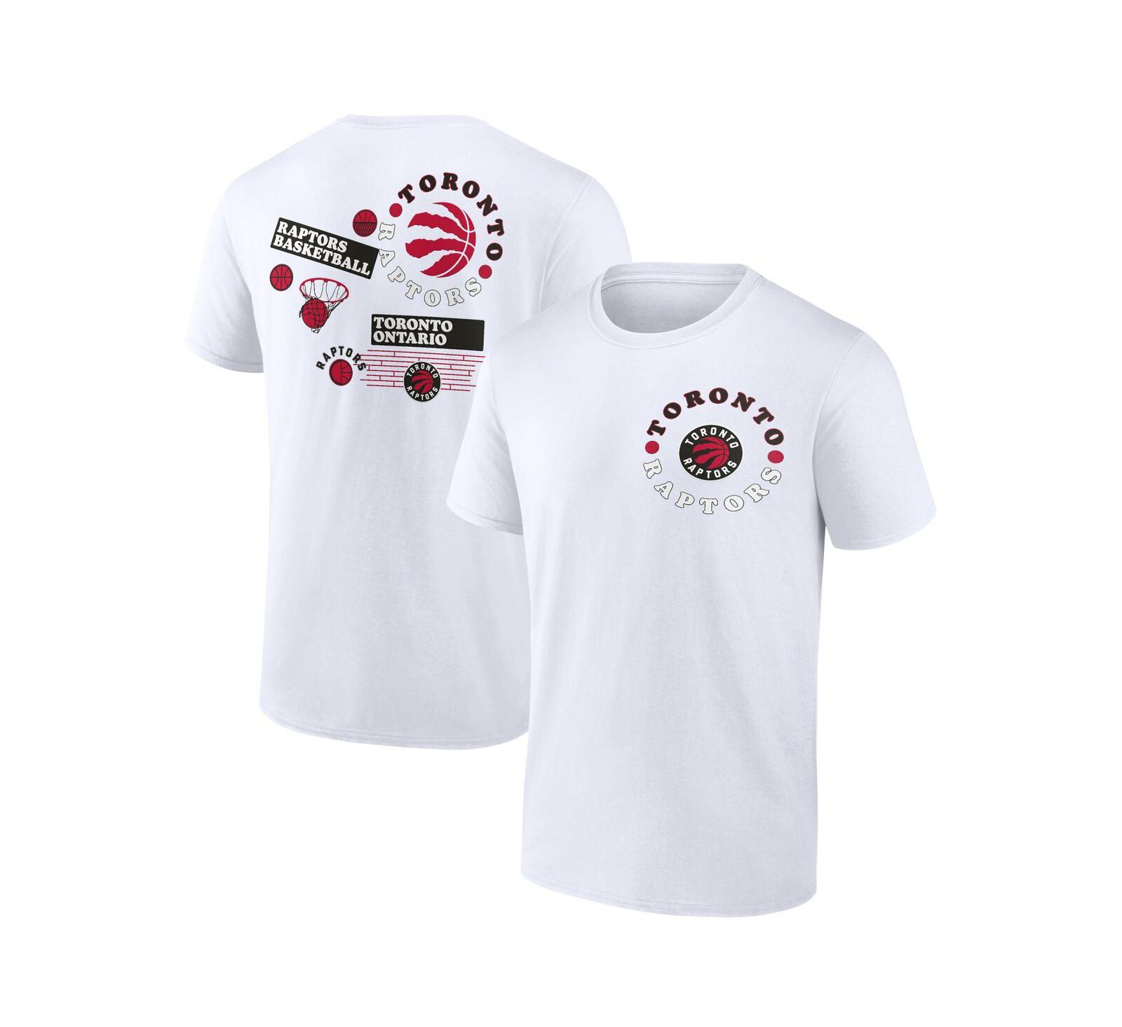 Мужская футболка Fanatics White Toronto Raptors Street Collective