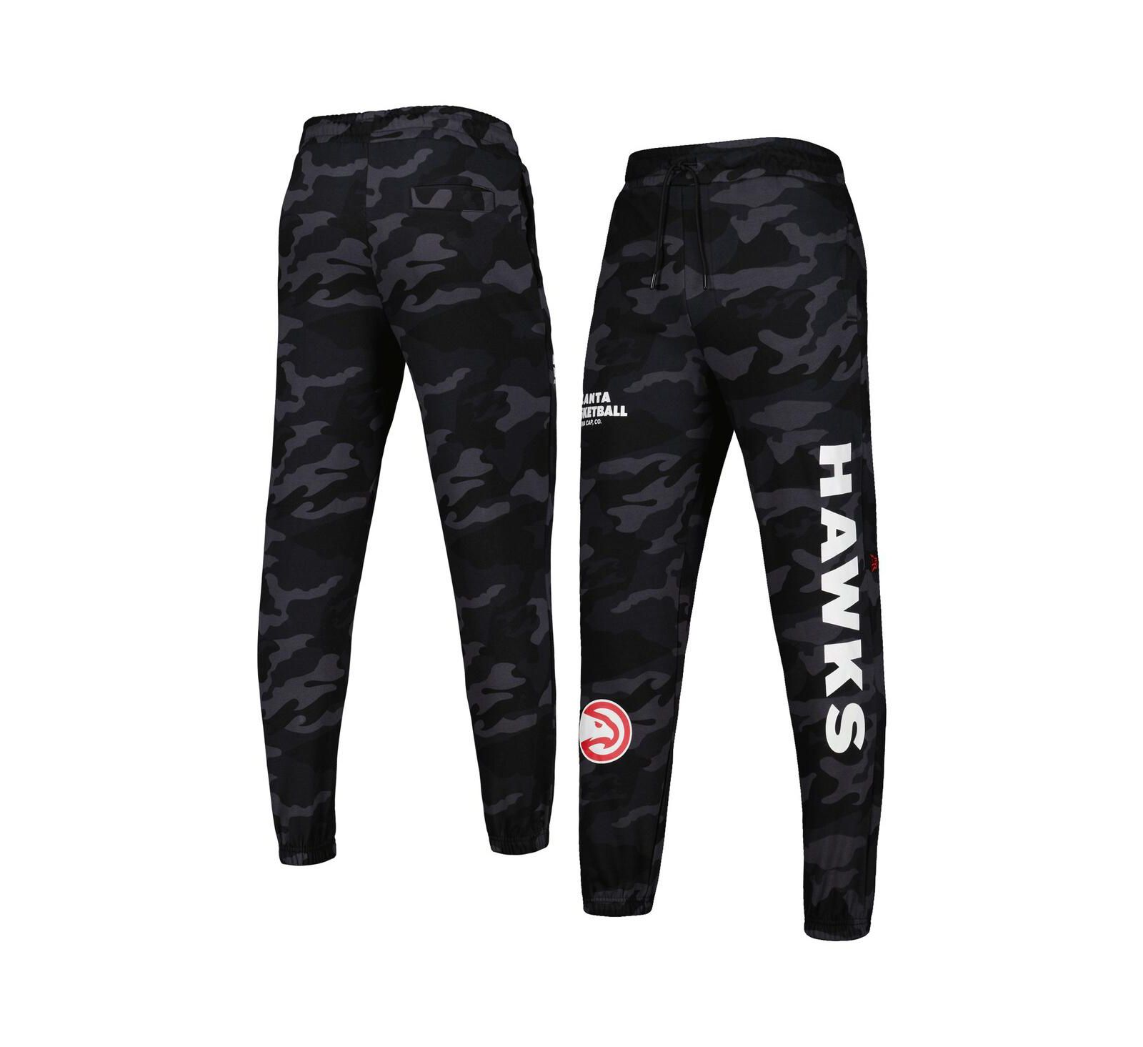Men's New Era Black, Camo Atlanta Hawks Tonal Joggers