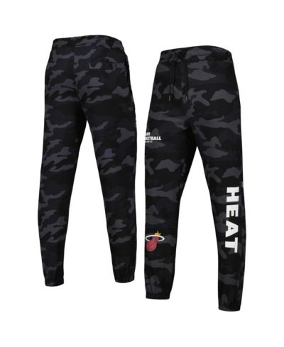 Мужские джоггеры New Era, черный, камуфляж, Miami Heat Tonal