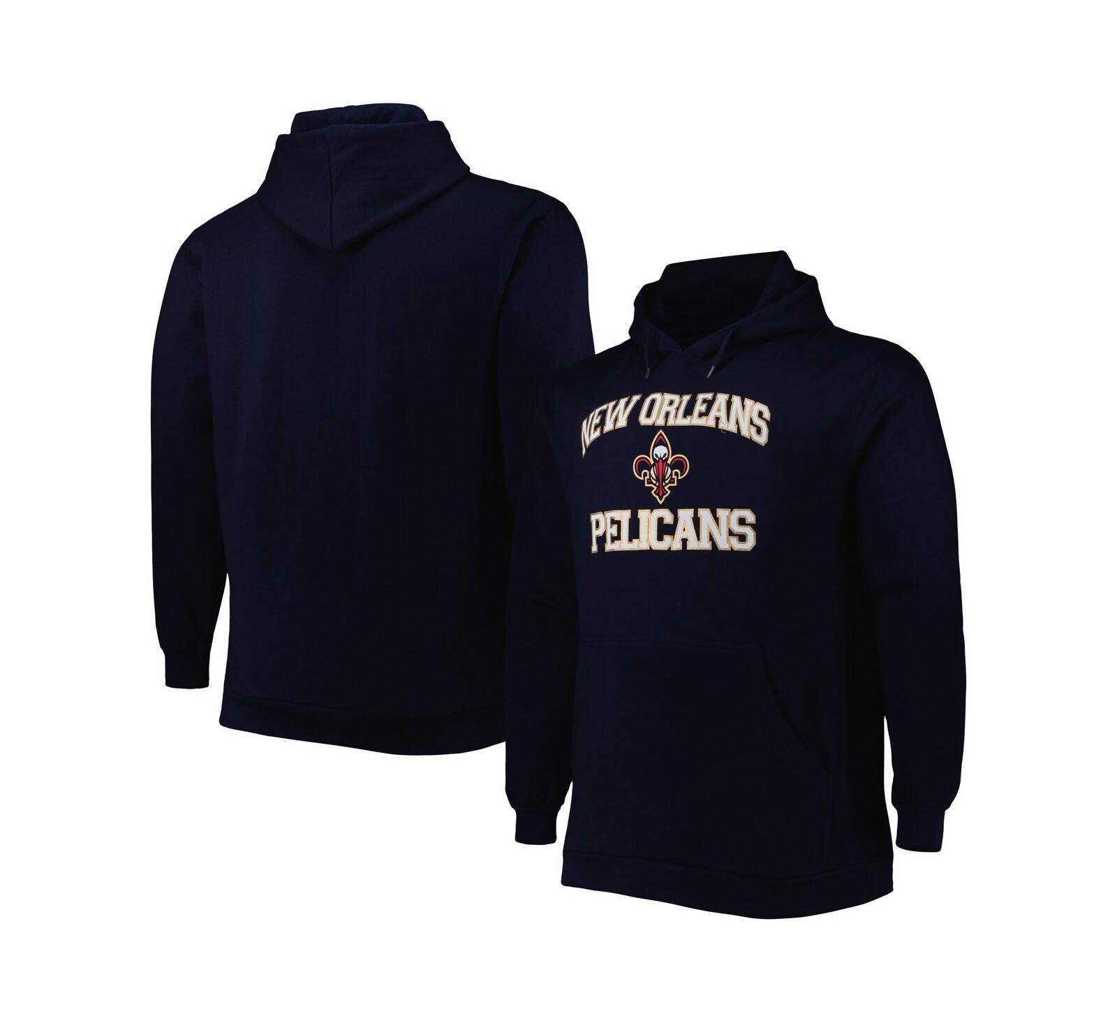 Profile Мужской худи Pullover с логотипом New Orleans Pelicans Big and Tall