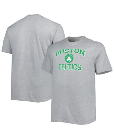 Мужская футболка Profile Heathered Gray Boston Celtics Big and Tall Heart and Soul