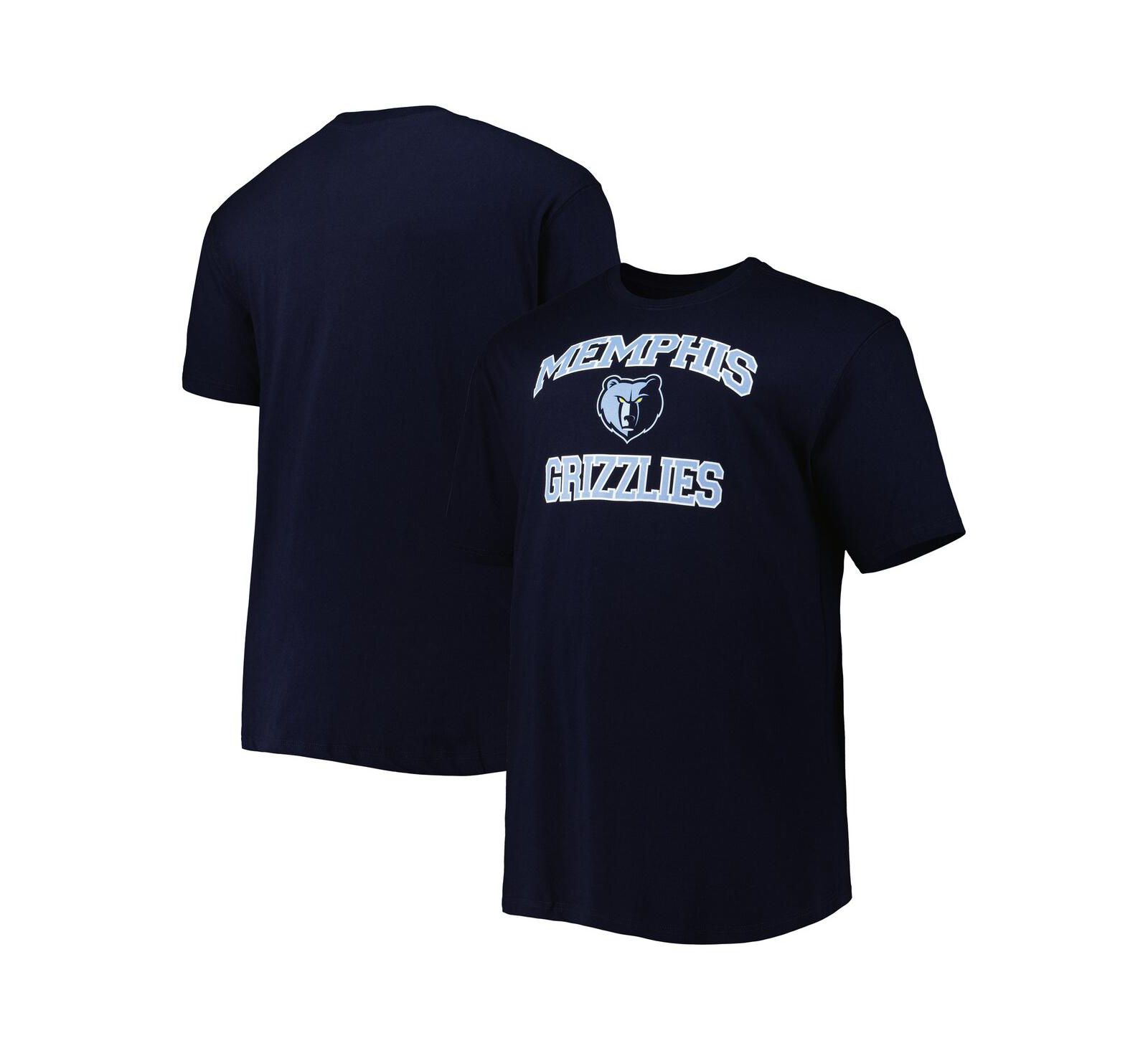 Мужская футболка Memphis Grizzlies Big and Tall Heart and Soul темно-синего цвета