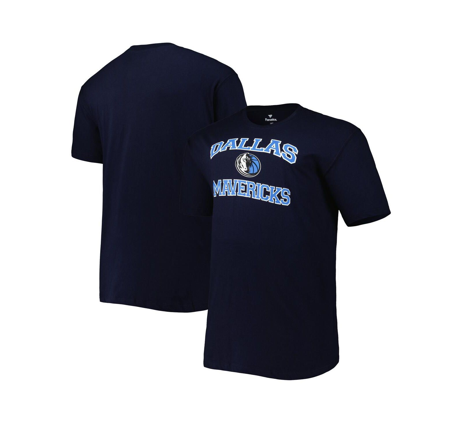 Мужская футболка Dallas Mavericks Big and Tall Heart and Soul Navy