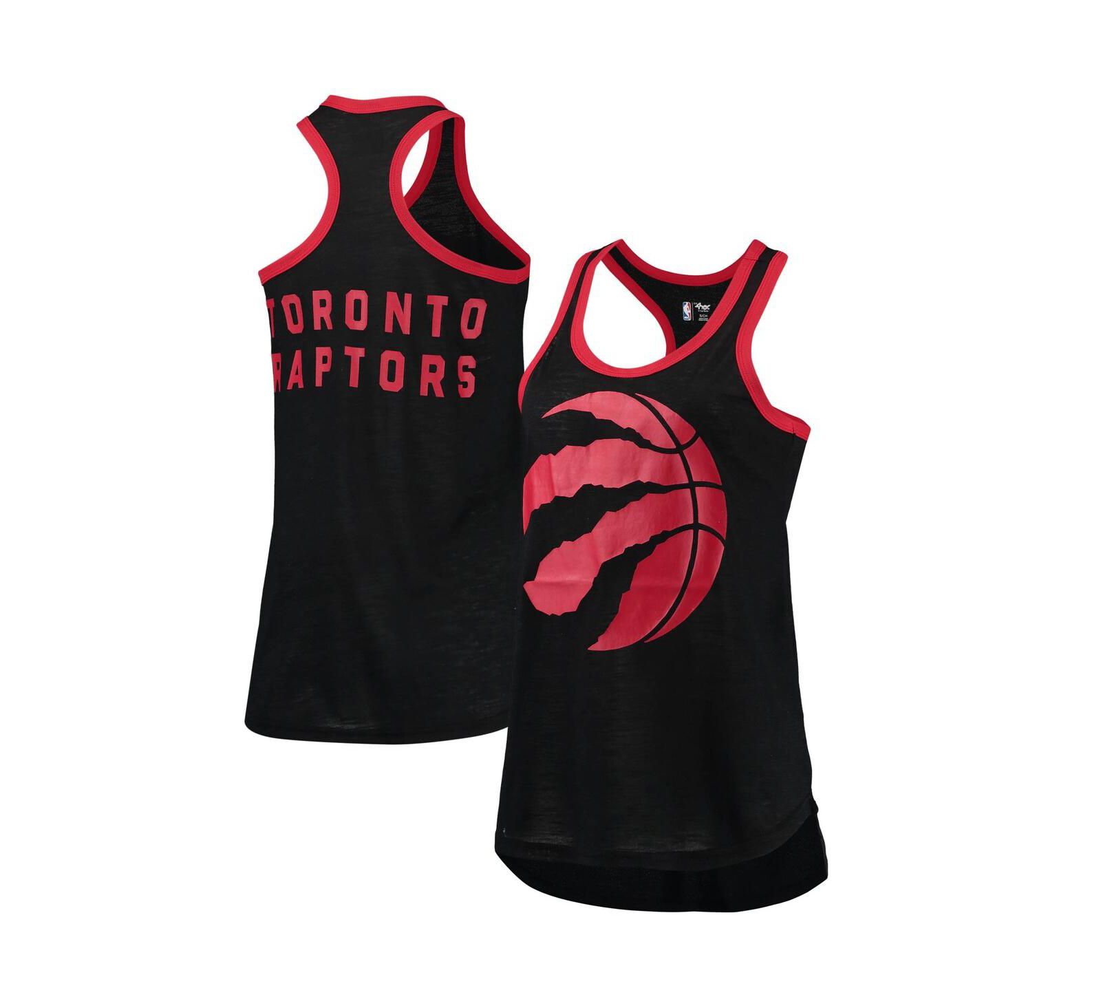 Женский топ G-III Sports by Carl Banks Toronto Raptors, черный, с открытой спиной