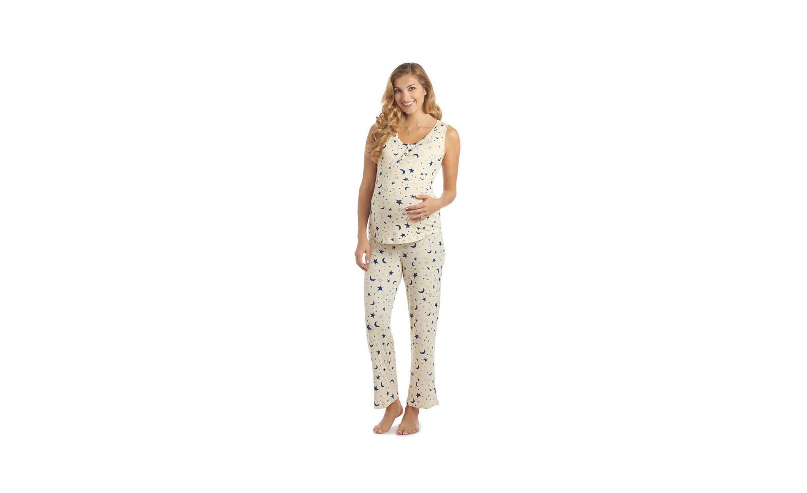 Everly Grey Maternity Joy Tank & Pants Maternity/Nursing Pajama Set