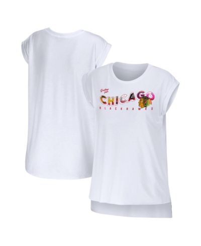 Женская футболка WEAR by Erin Andrews Chicago Blackhawks, белая