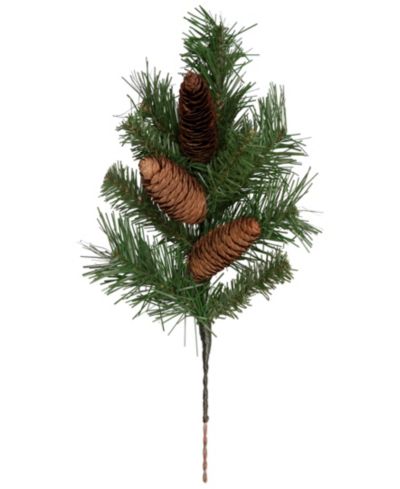 Искусственная елочная ветка Northlight Dakota Pine с шишками, 15"
