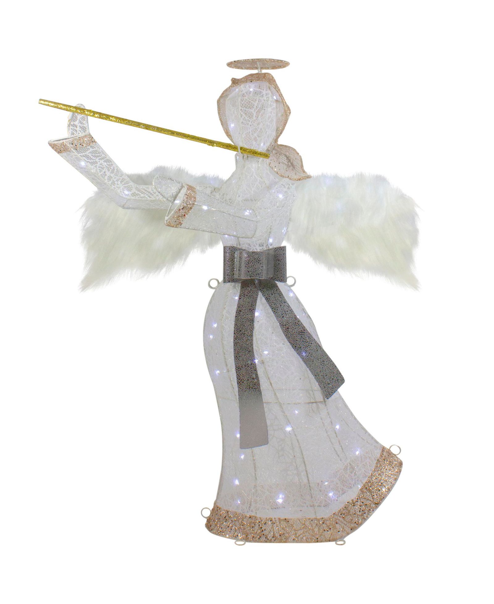 Рождественское украшение Northlight Led Lighted Lace Angel с флейтой, 36"