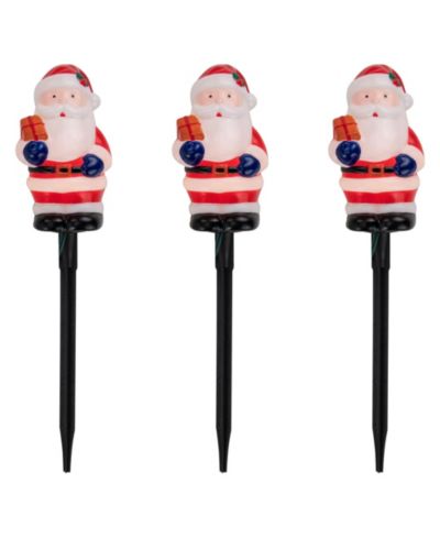 Декоративные садовые фонарики Northlight 16" Lighted Santa Claus Christmas Pathway Markers, Set of 3
