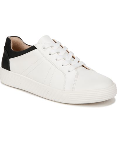 White/Black Faux Leather