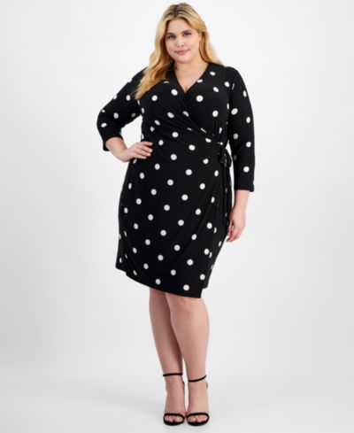 Женское классическое платье с запахом Anne Klein Plus Size
