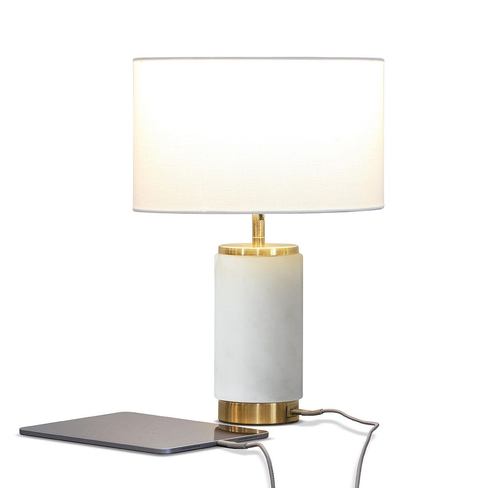 Brightech Koa 20" Wood Modern LED Table Lamp