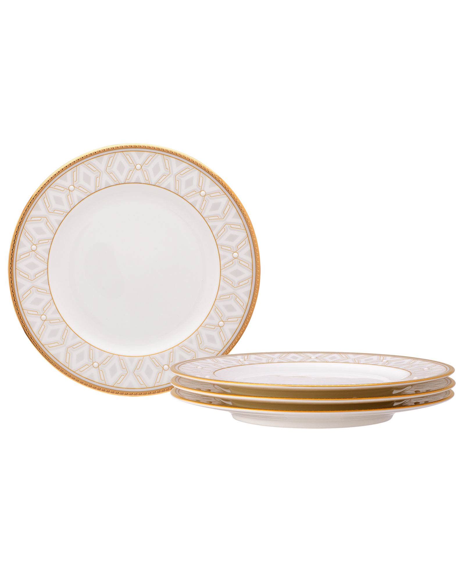 Noritake Noble Pearl Set of 4 Bread & Butter/Appetizer Plates, 6.50"