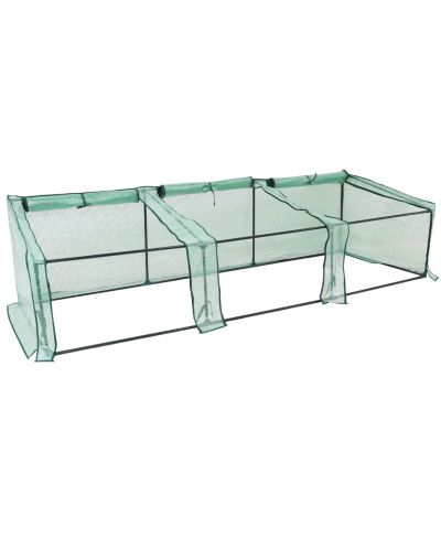 Мини-парник Sunnydaze Decor Slanted Top Plant Shelter Green