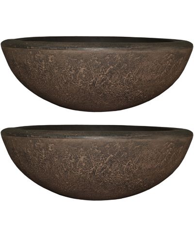 Уличный цветочный горшок Weather-Resistant Polyresin Double-Walled Percival 20.75"