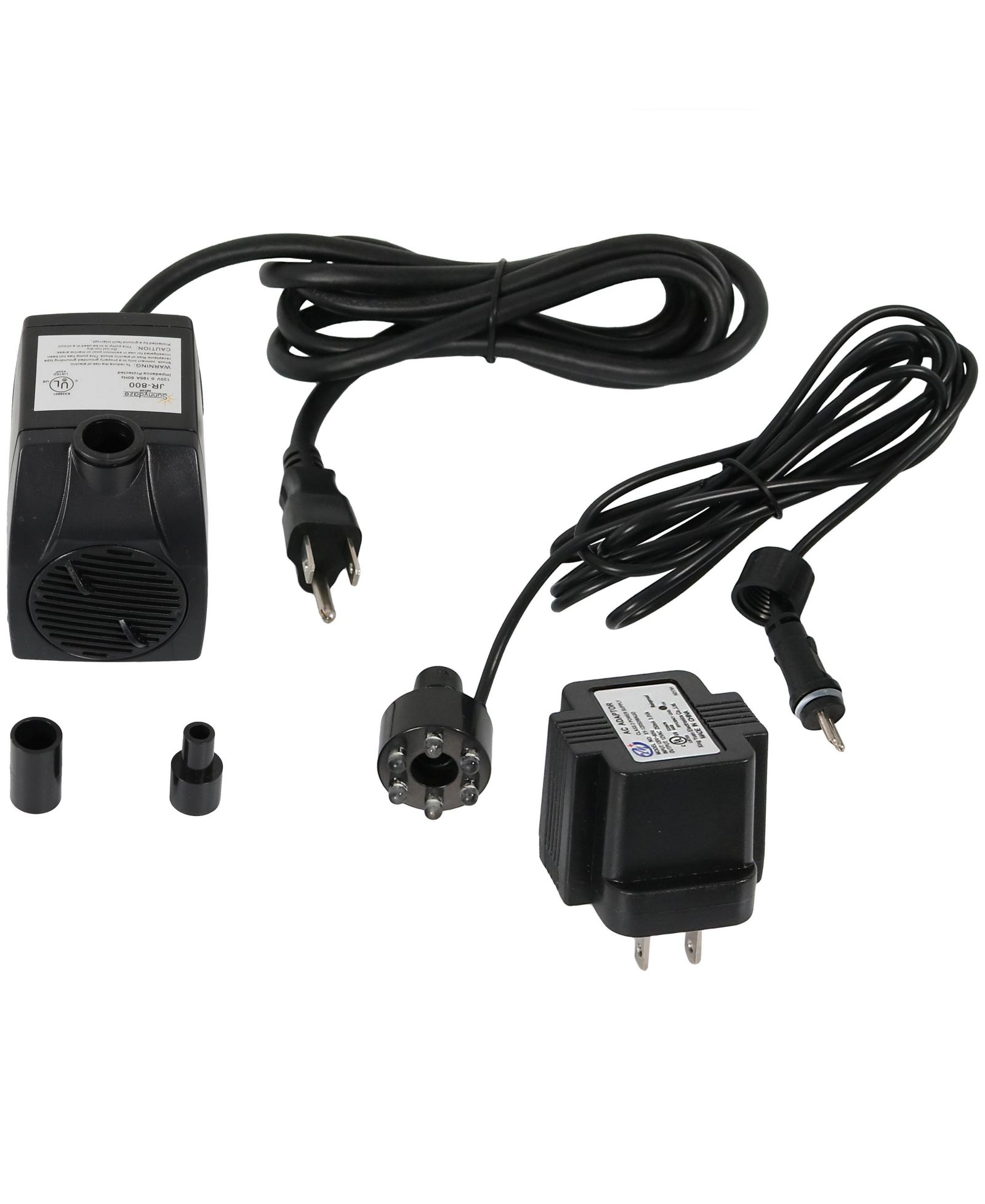 Насос Sunnydaze Decor Indoor/Outdoor Small Fountain or Aquarium с White LED Light и Transformer - 200 GPH - 12 Volts