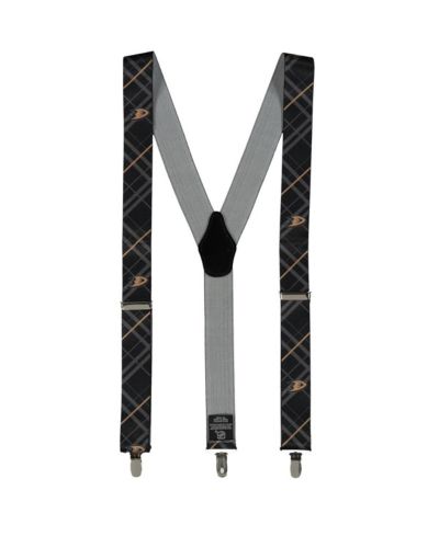 Men's Black Anaheim Ducks Suspenders