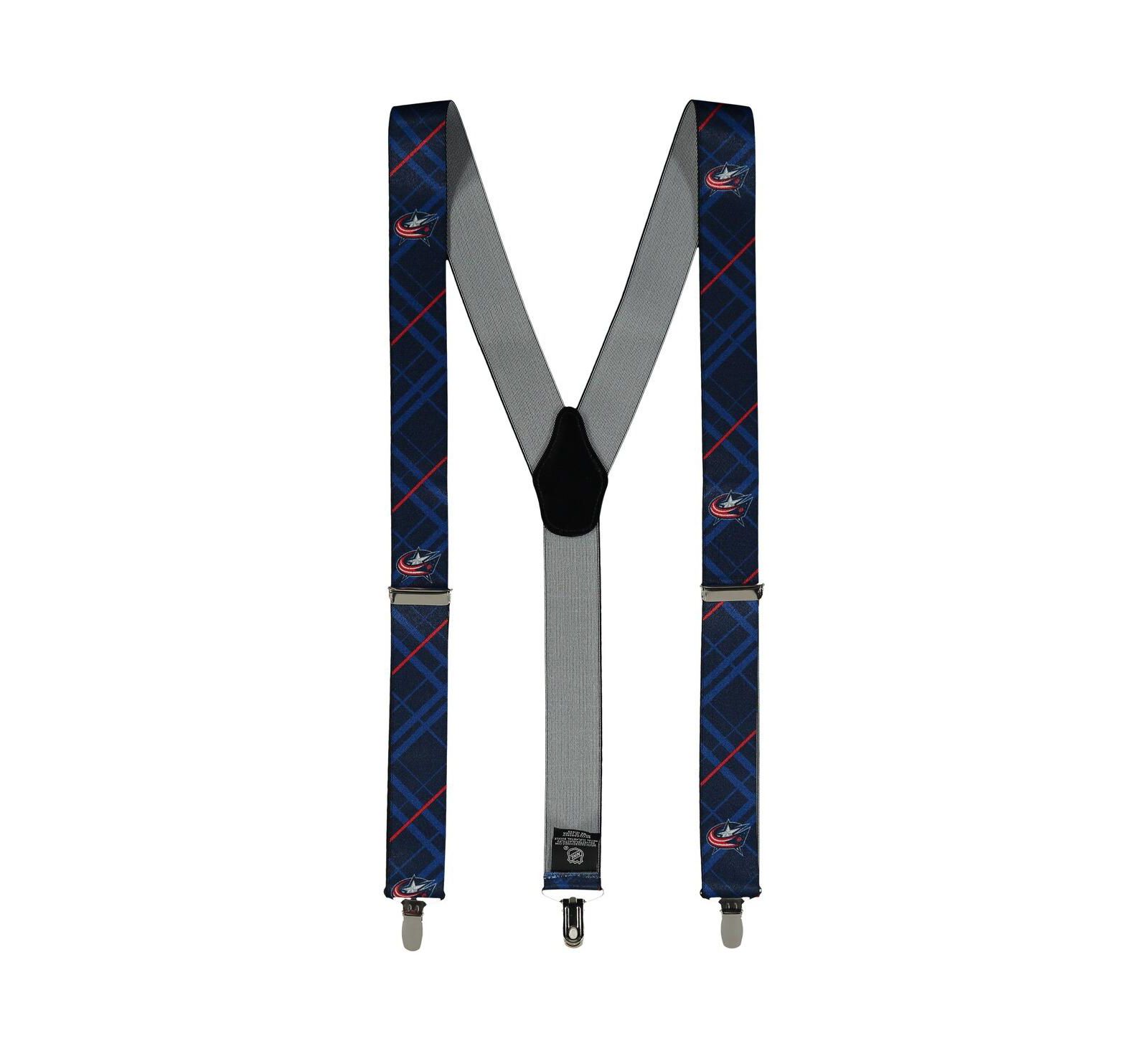 Men's Blue Columbus Blue Jackets Suspenders