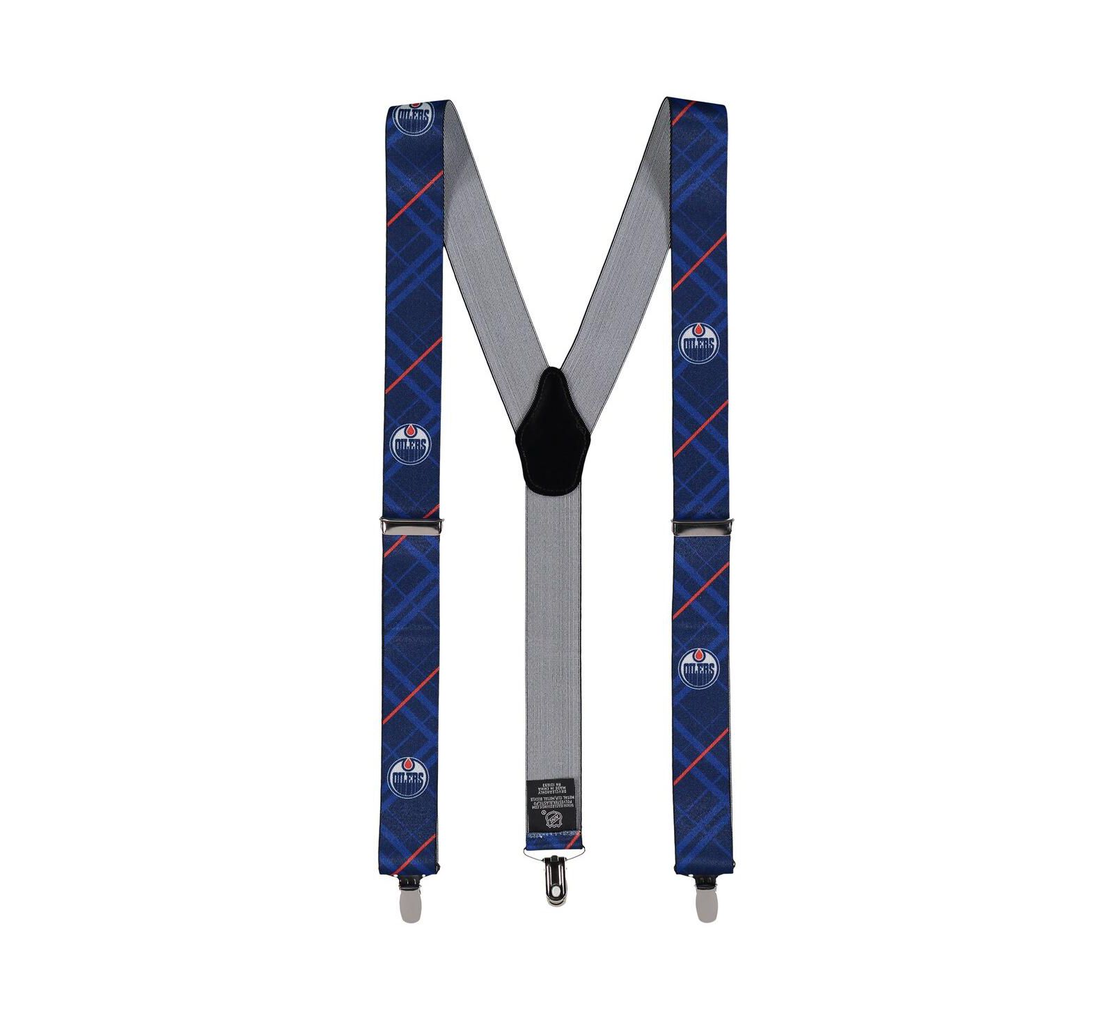 Men's Blue Edmonton Oilers Suspenders