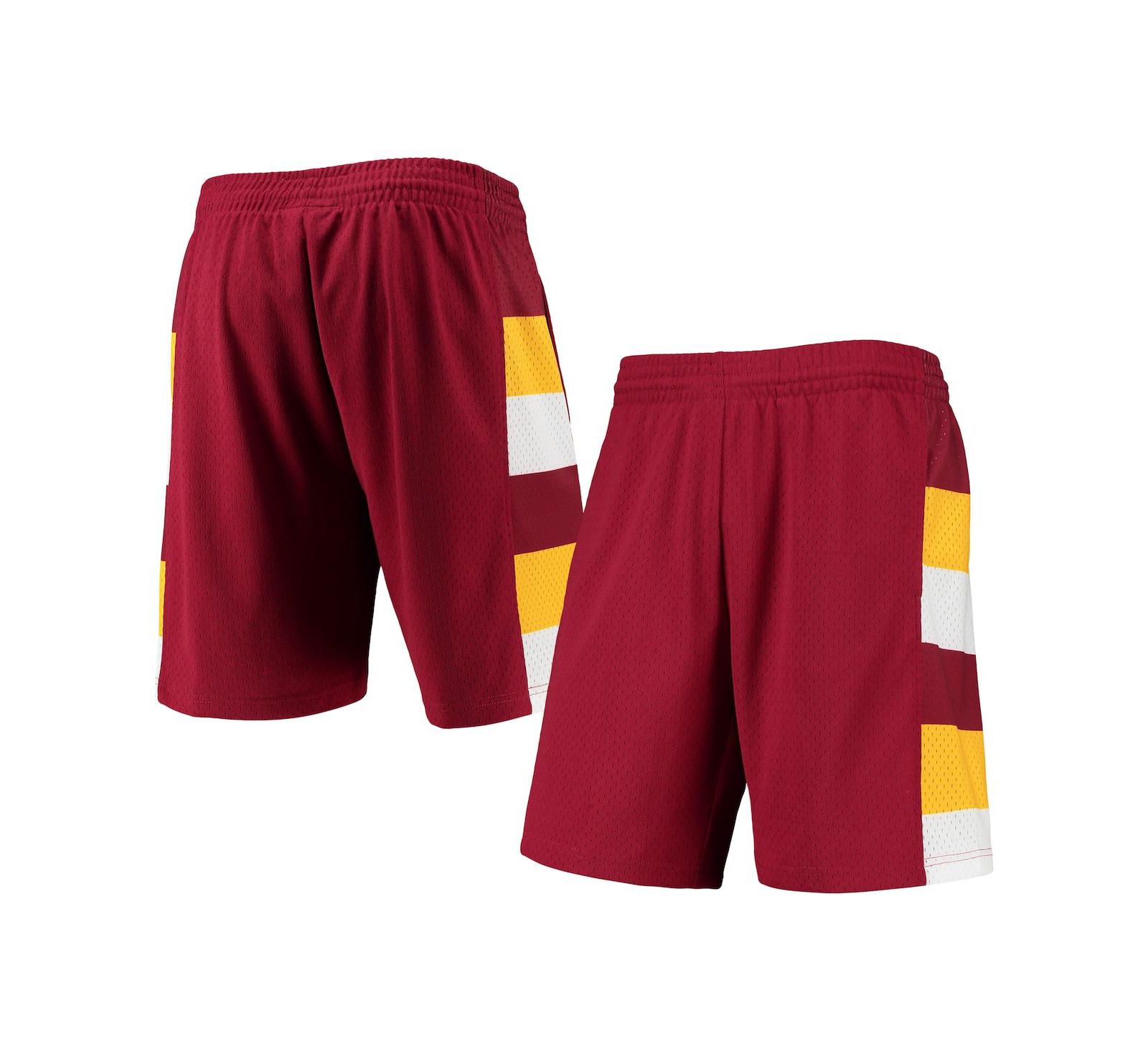 Men's Mitchell & Ness Wine Cleveland Cavaliers 1979-80 Hardwood Classics Swingman Shorts