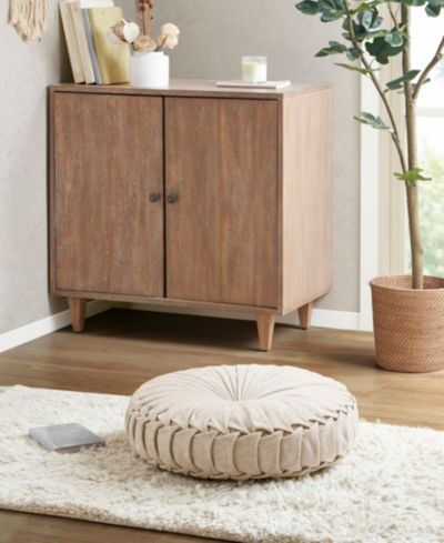 Intelligent Design Loretta Chenille Decorative Floor Pillow, 22" x 6"
