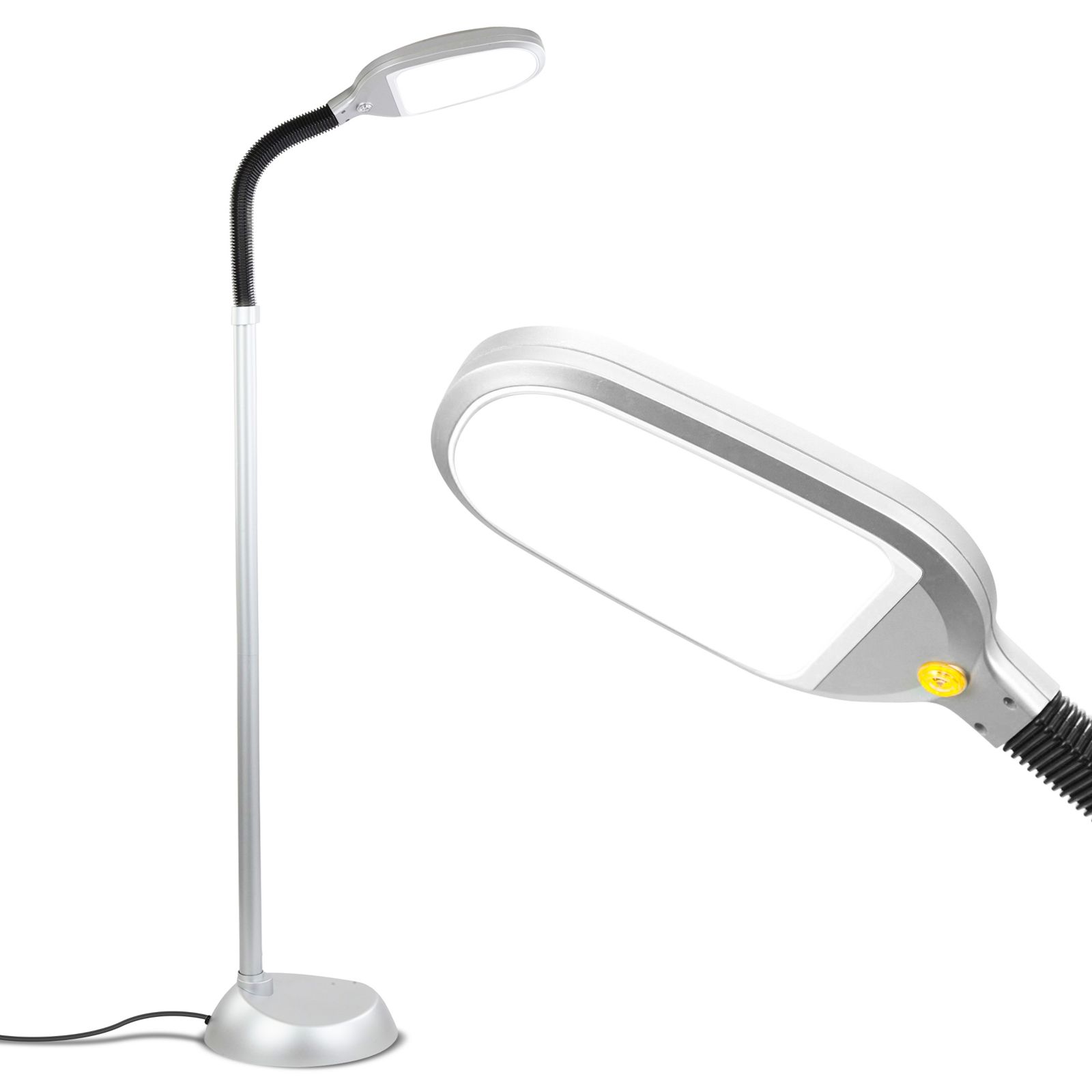 Brightech Litespan 53" Dimmable LED Reading Task Lamp with Height Adjustable Gooseneck Head