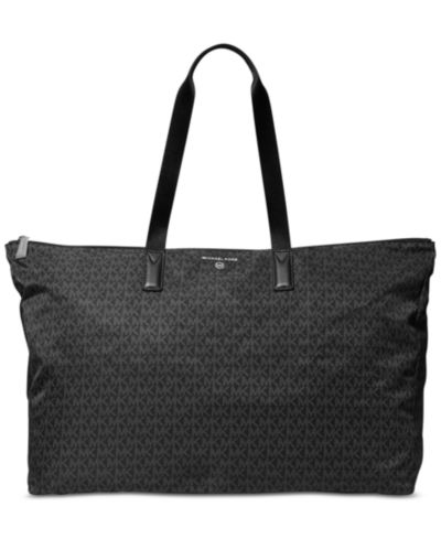 Большая дорожная сумка Michael Kors Logo Jet Set из нейлона, складная