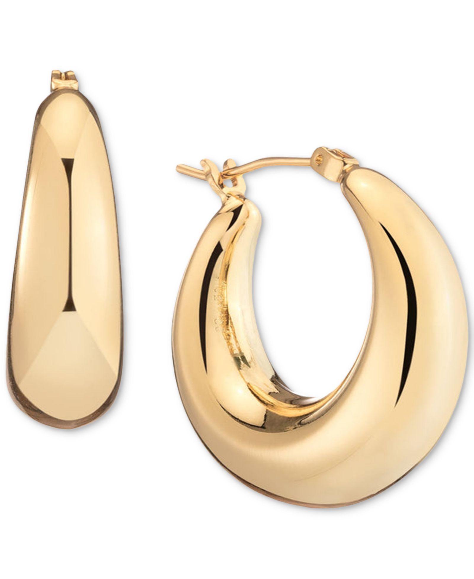 BONHEUR JEWELRY Large Puffy Hoops