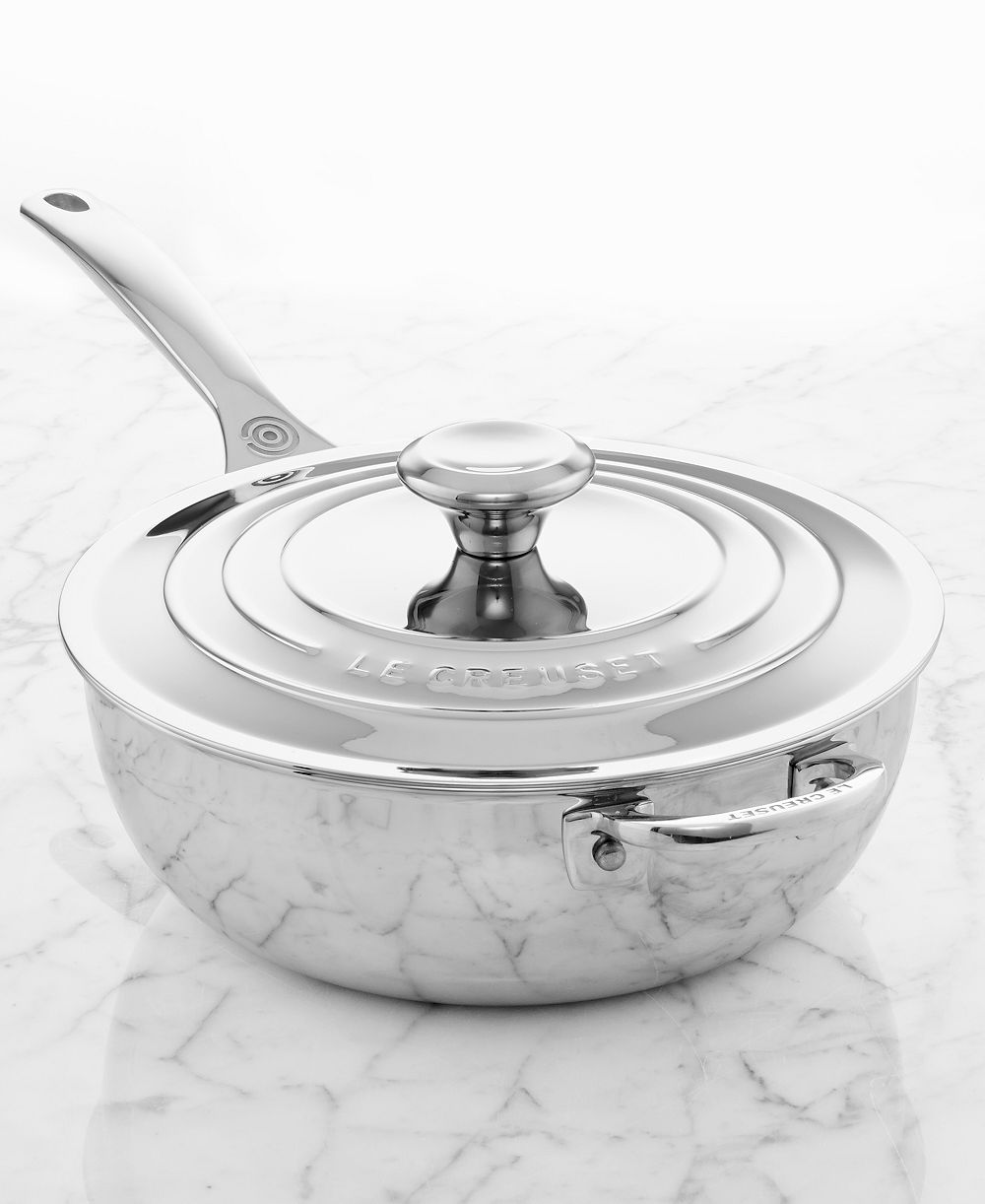 Le Creuset Сотейник из нержавеющей стали 3.5-Qt. с крышкой