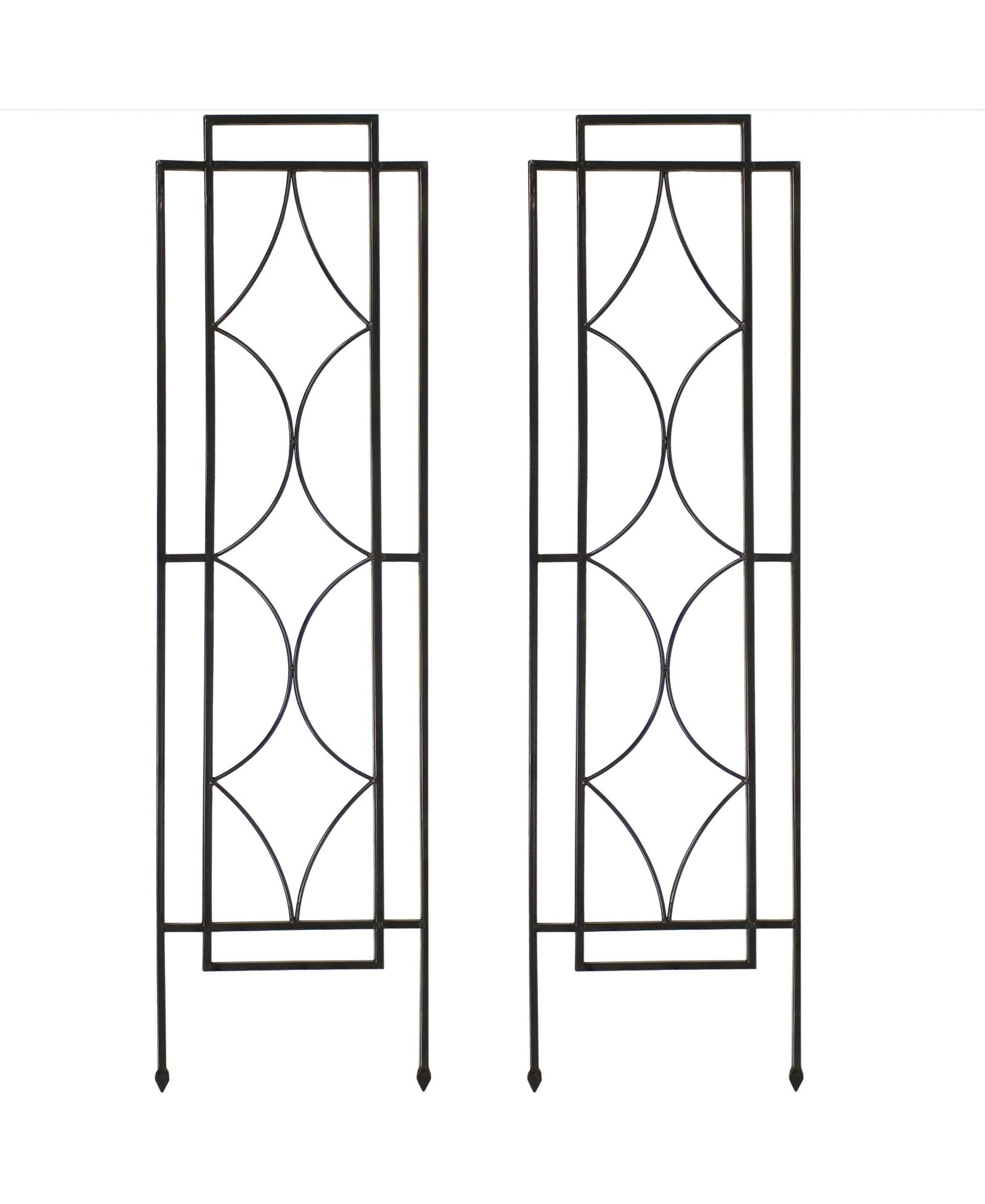 Sunnydaze Decor Декоративный металлический садовый решетка 2-Pack