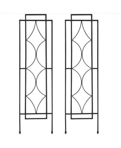 Sunnydaze Decor Декоративный металлический садовый решетка 2-Pack