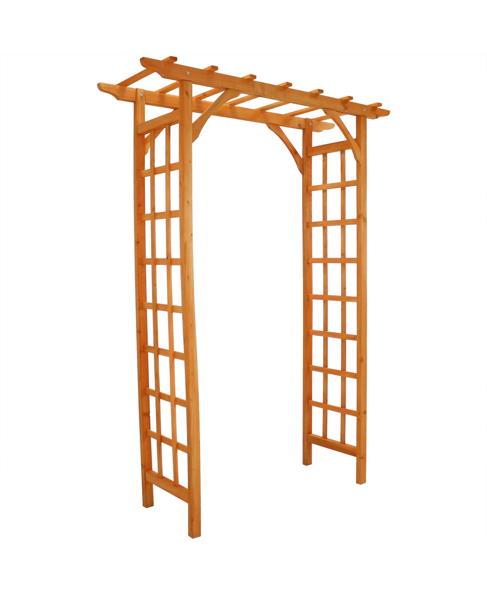 Durable Wooden Arbor For Gardening, Walkways, and Wedding Decor with Weatherproof Finish - 78"