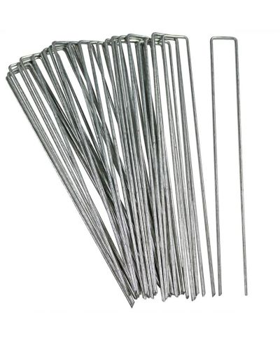 Колышки для ландшафтной ткани Sunnydaze Decor Galvanized Steel 12"