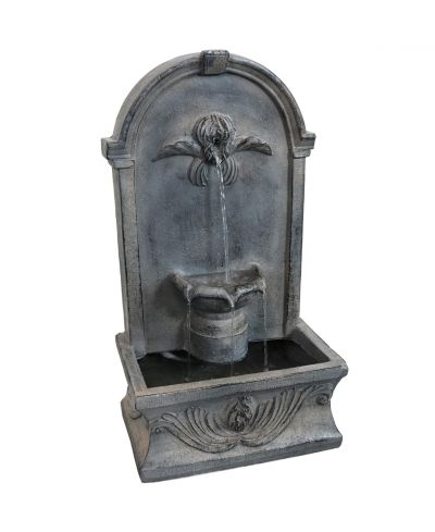 Sunnydaze Decor Уличный настенный фонтан в французском стиле из армированного бетона, 28"H