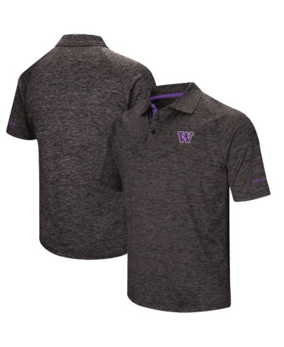 Поло Colosseum Мужской Black Washington Huskies Down Swing