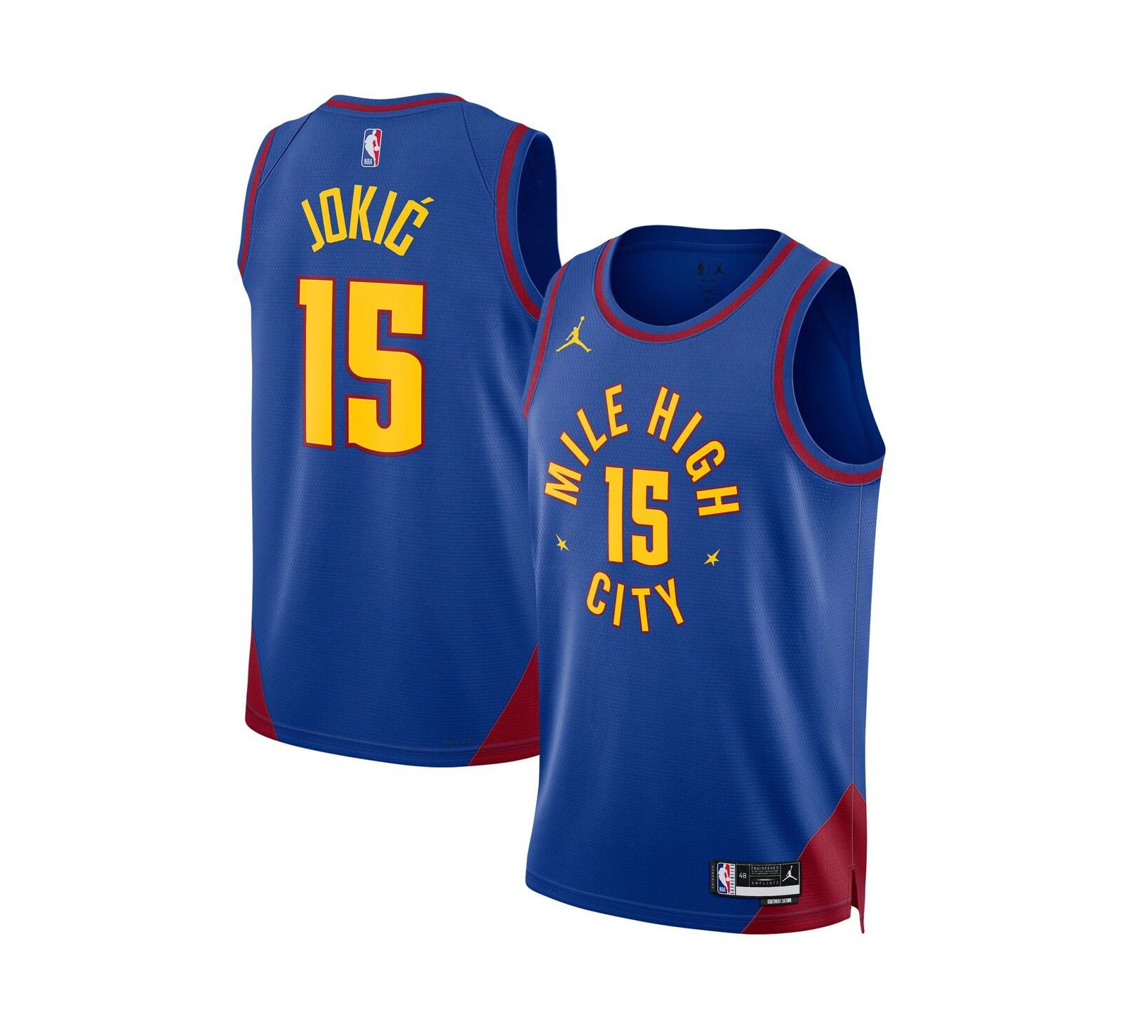 Мужская и женская джерси Jordan Denver Nuggets Statement Edition