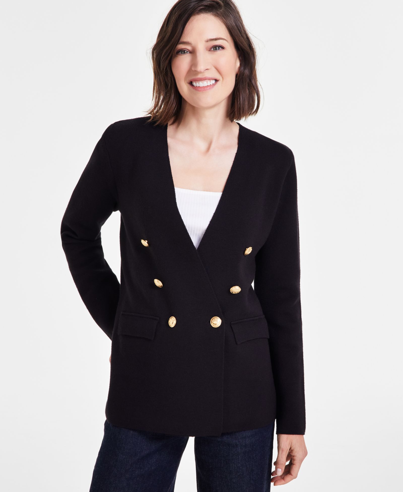 I.N.C. International Concepts Women's Sweater Blazer, Created for Macy's