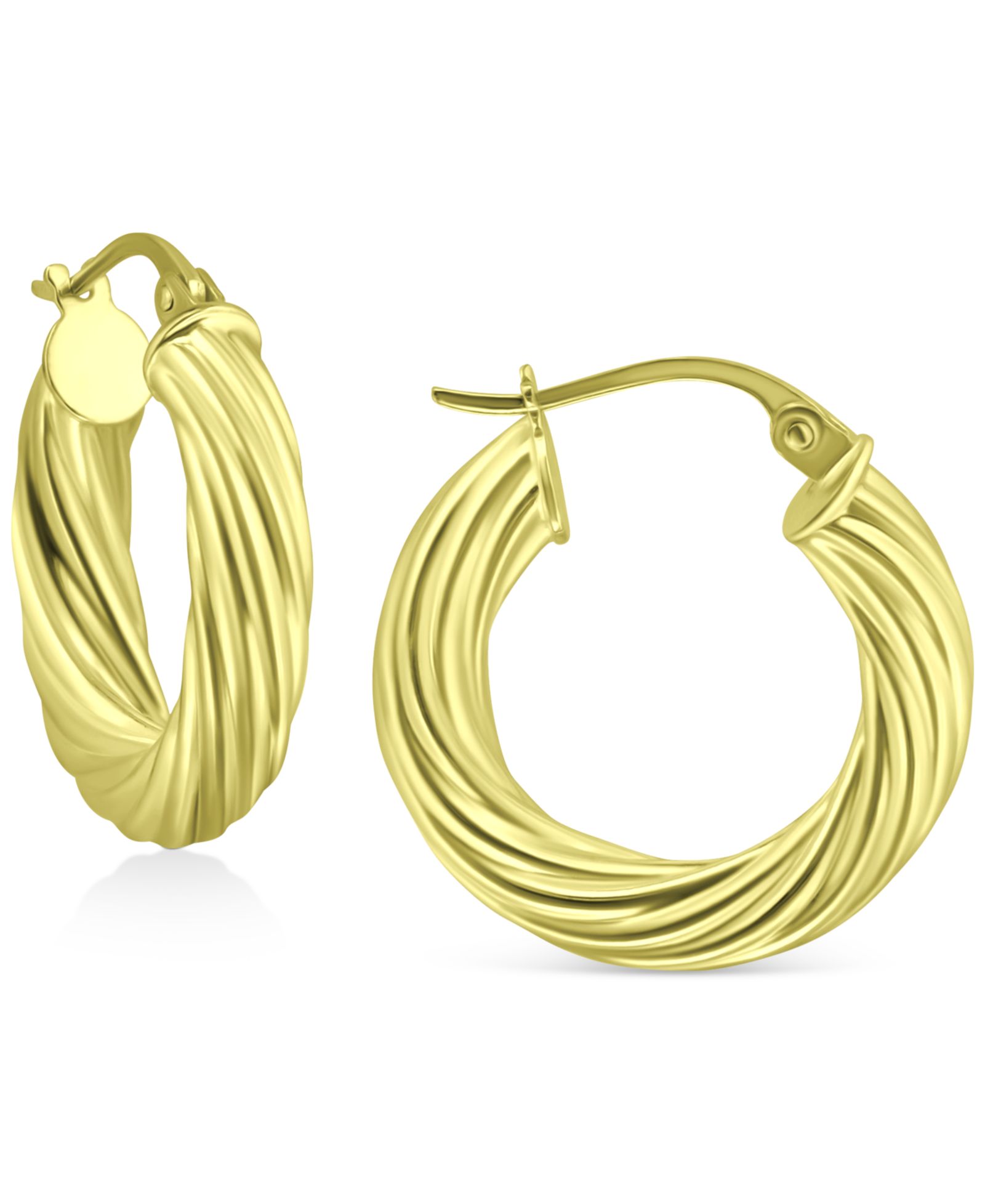 Серьги-кольца Giani Bernini Wide Twist Small Hoop, 20mm