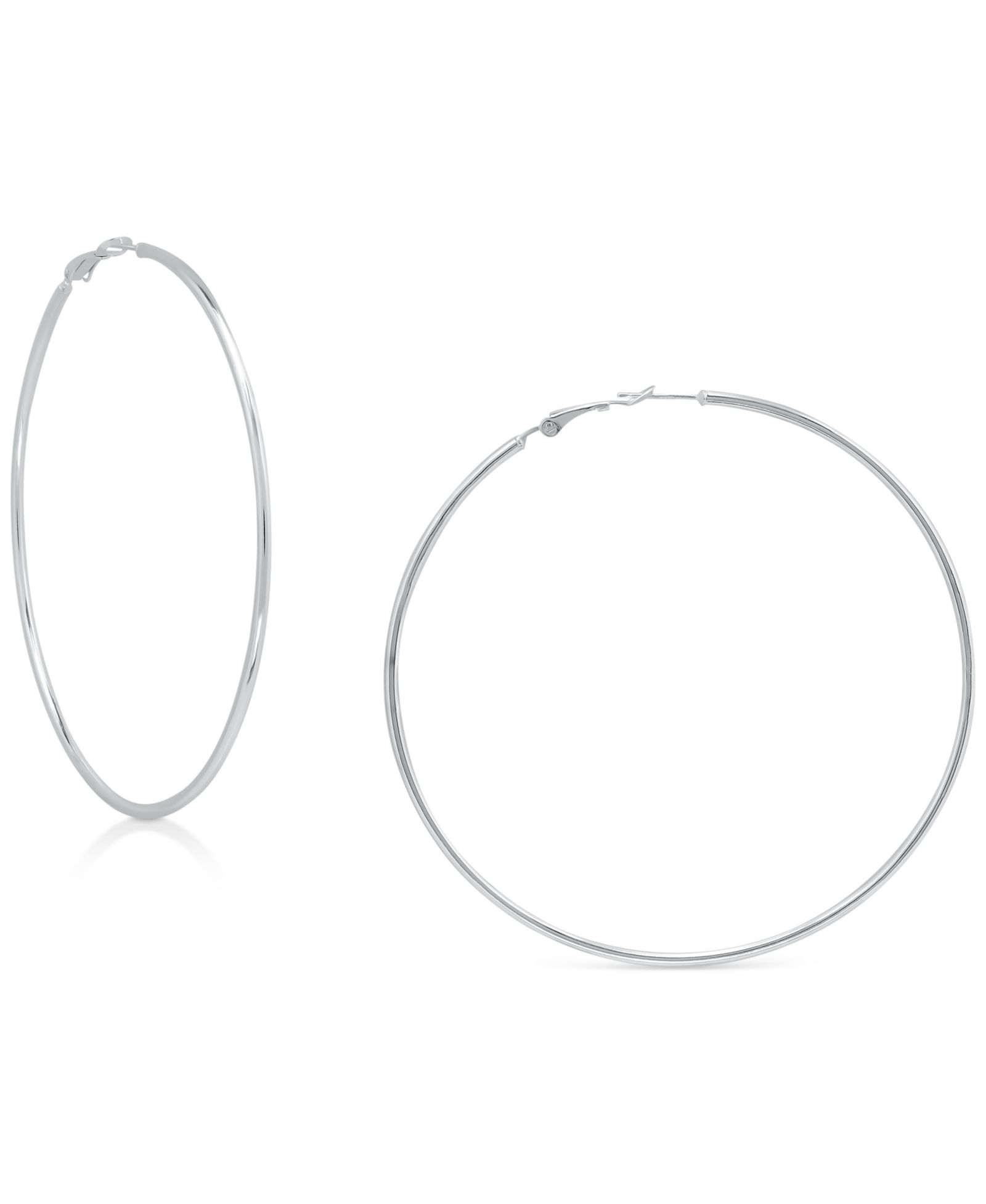Серьги-кольца Giani Bernini Polished Wire Extra-Large 80mm