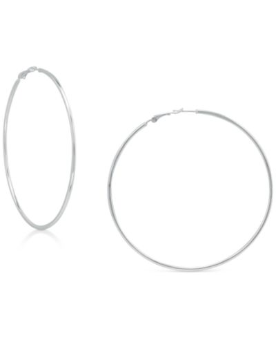 Серьги-кольца Giani Bernini Polished Wire Extra-Large 80mm