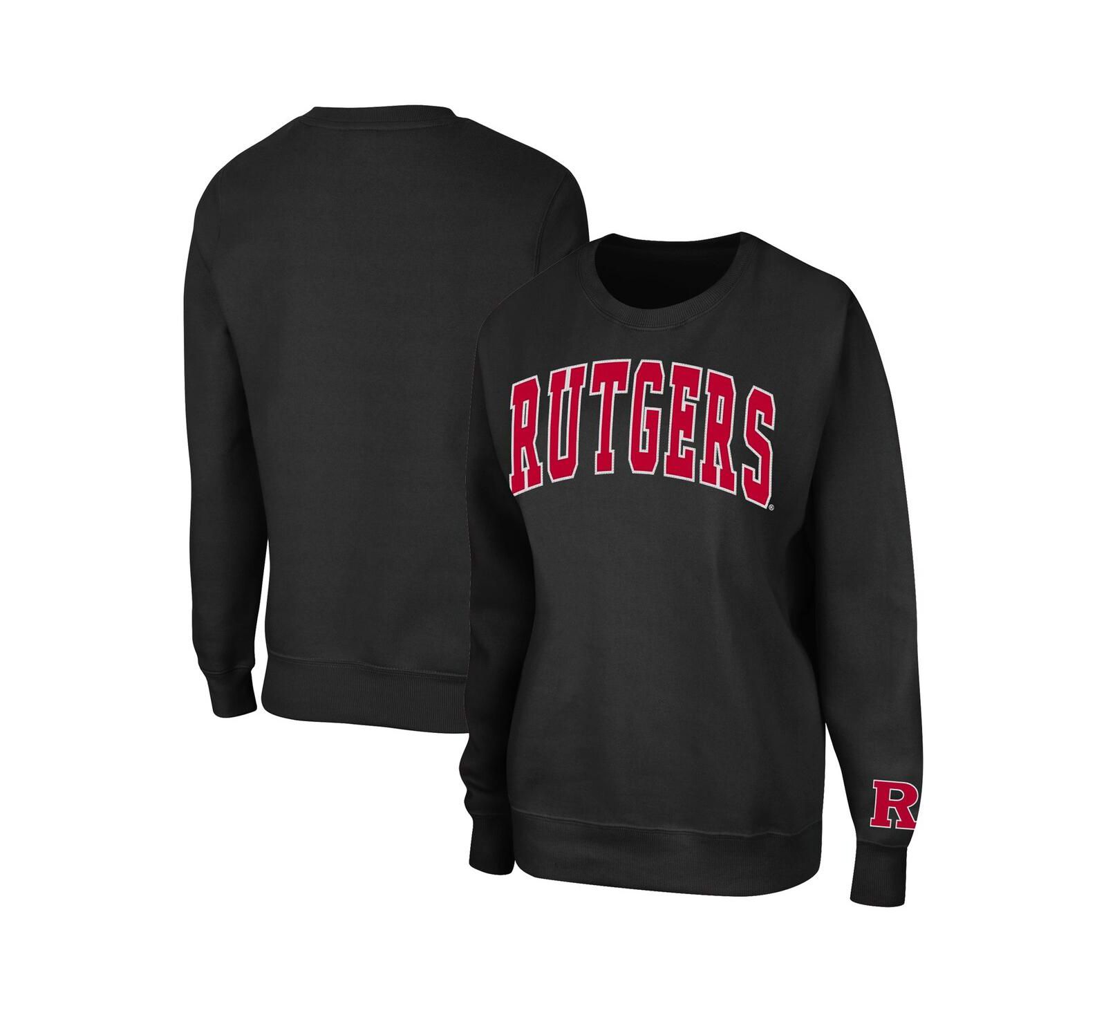 Colosseum женское свитшот Campanile Rutgers Scarlet Knights, черное